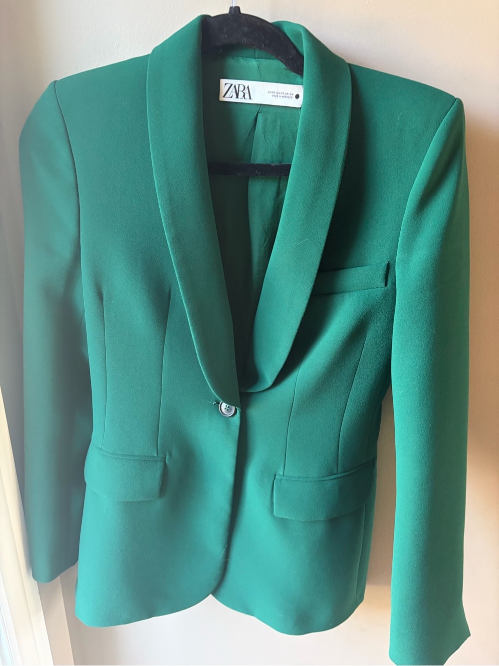 Zara Emerald Green Tailored Blazer and Pants. - Picture 3 of 3